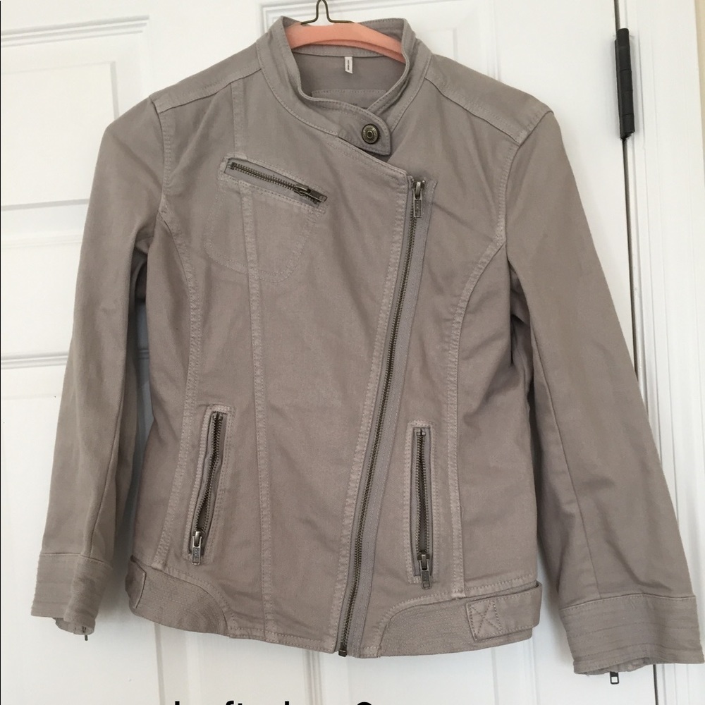 Loft asymmetrical zip jacket